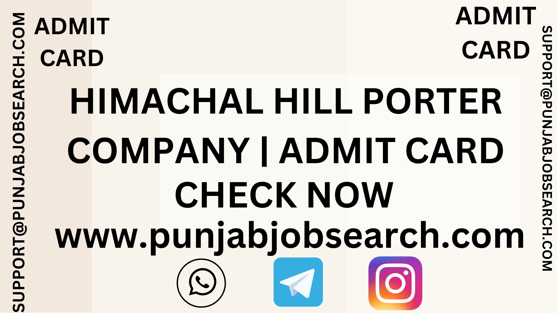 HIMACHAL HILL PORTER COMPANY | ADMIT CARD