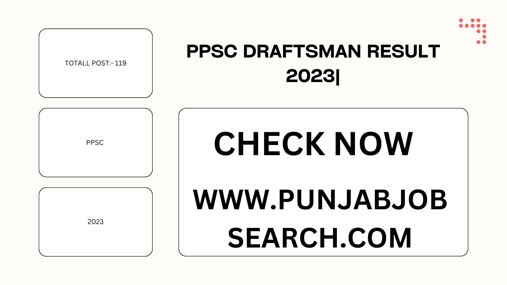 PPSC DRAFTSMAN RESULT 2023|