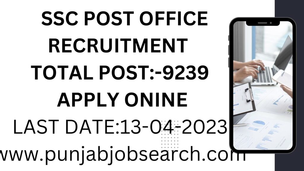 SSC POST OFFICE RECRUITMENT|