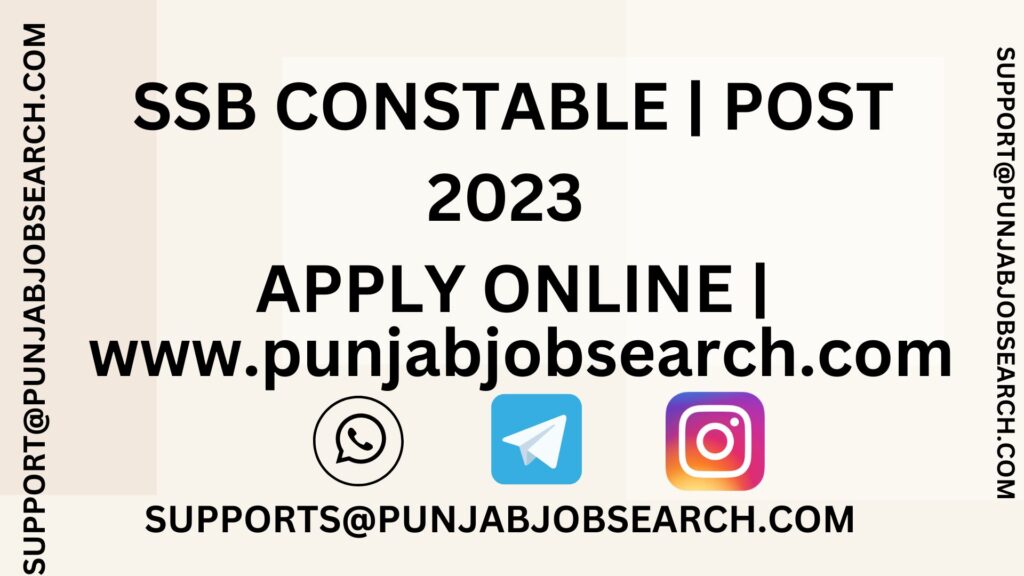 SSB CONSTABLE | 