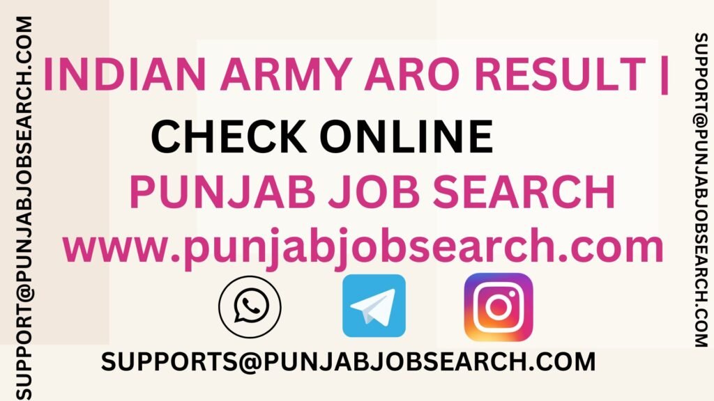 INDIAN ARMY ARO RESULT |