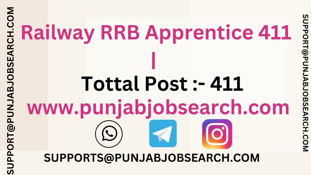 Railway RRB Apprentice 411 | 