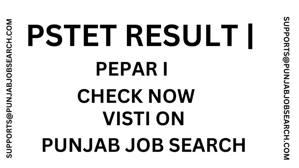 PSTET RESULT |