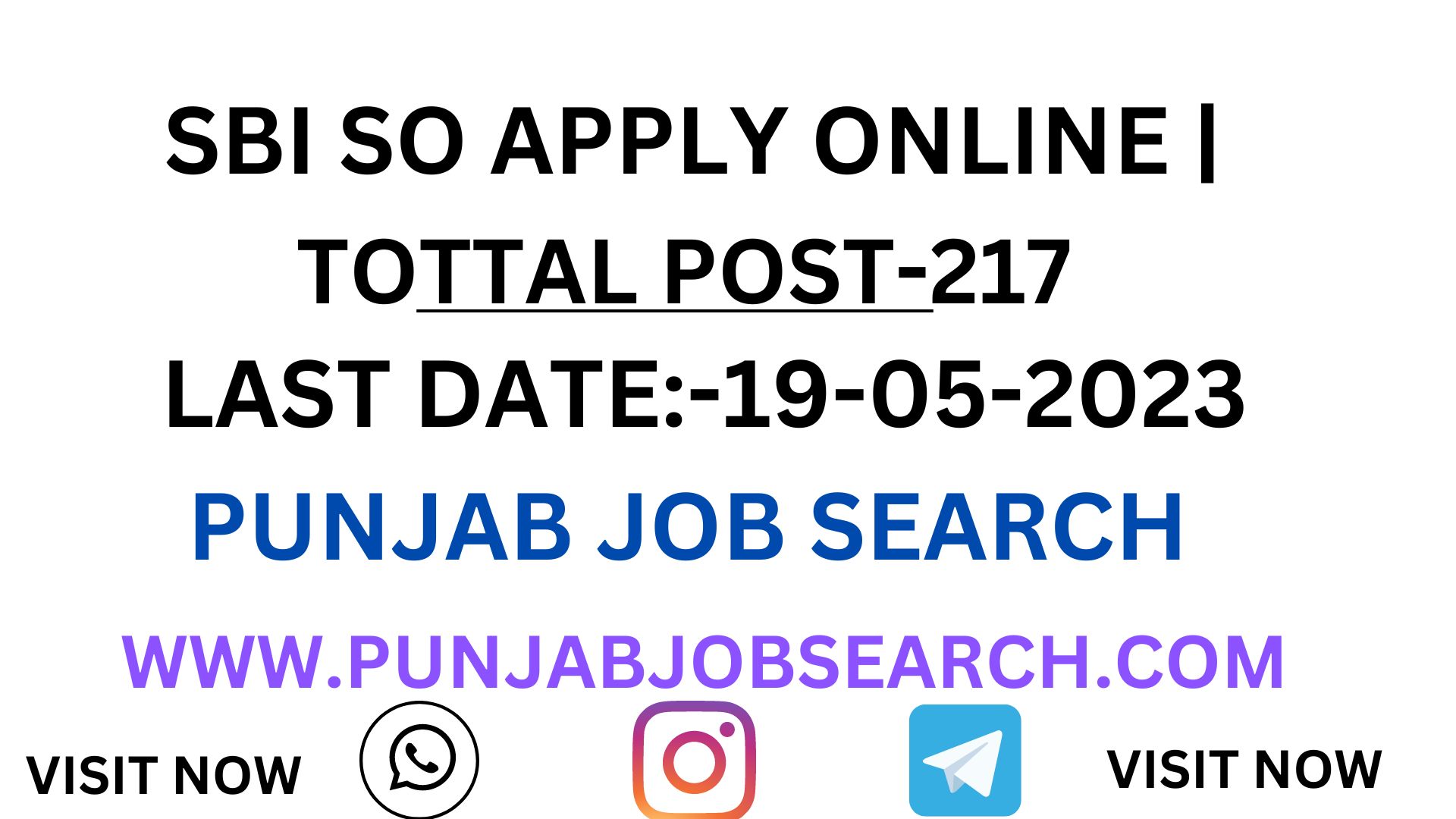 SBI SO APPLY ONLINE |