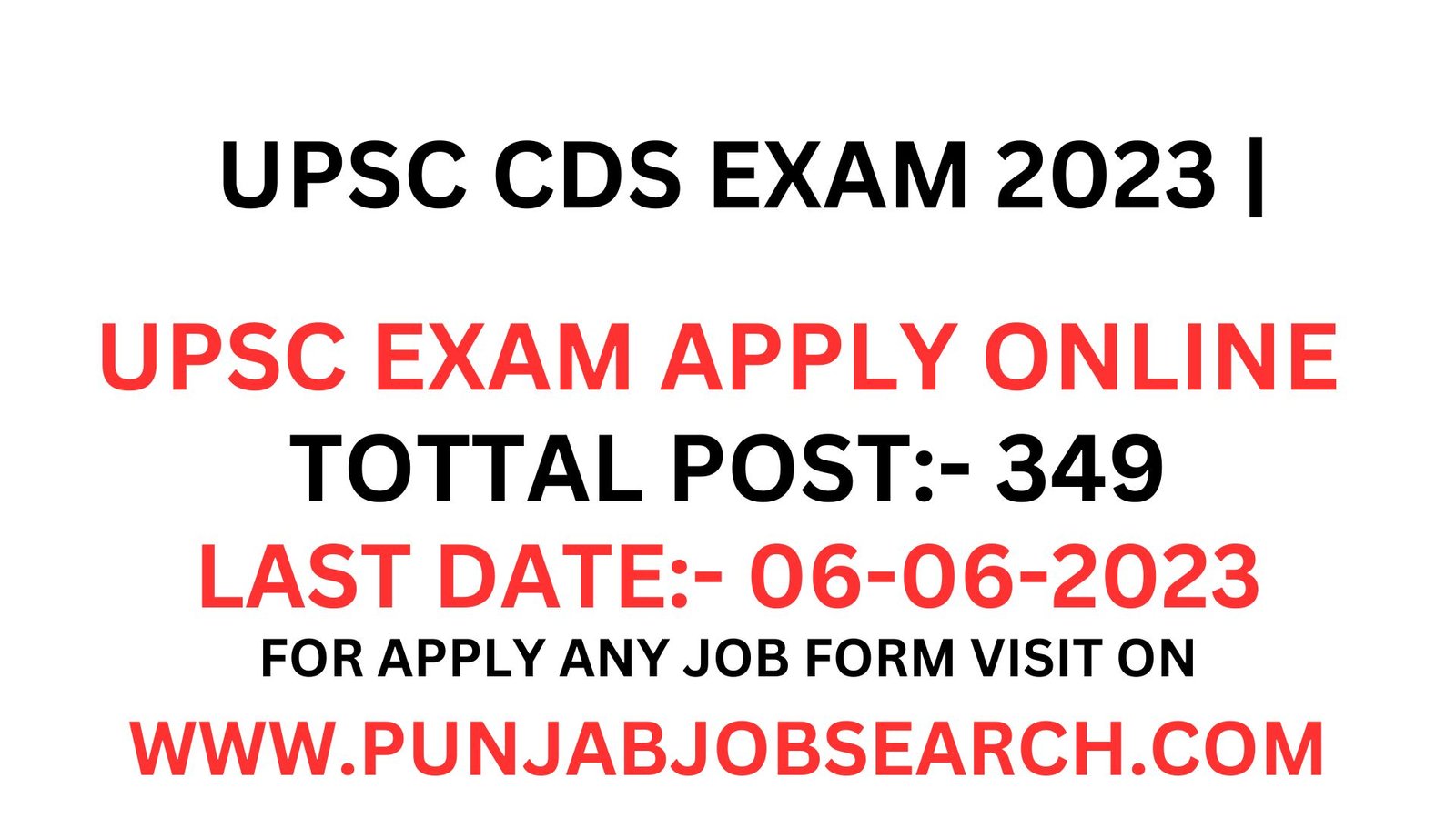 UPSC CDS EXAM 2023 |