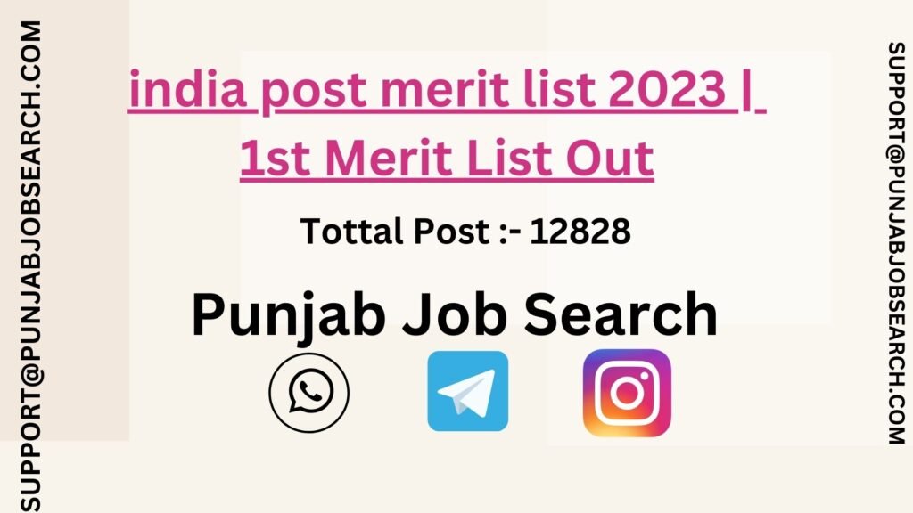 india post merit list 2023 |