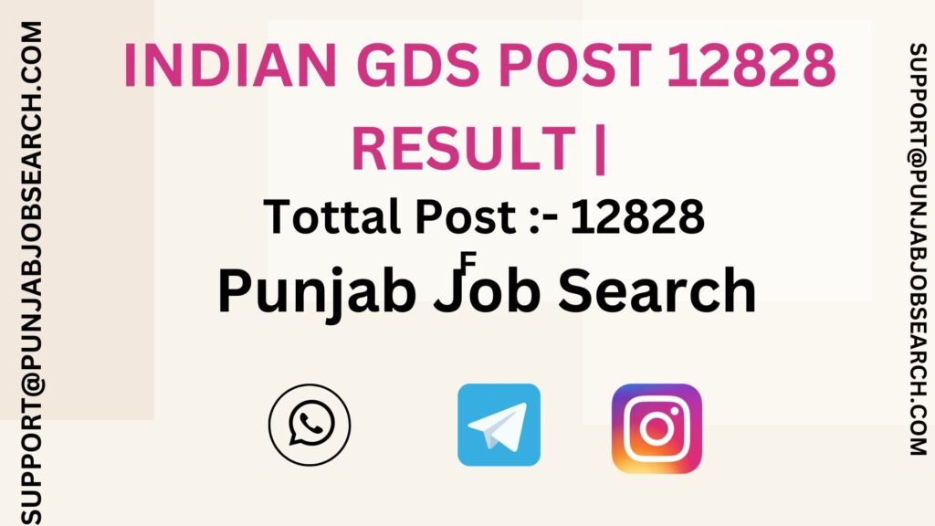 INDIAN GDS POST 12828 RESULT |