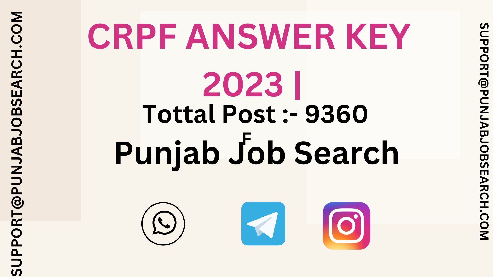 CRPF ANSWER KEY 2023 |