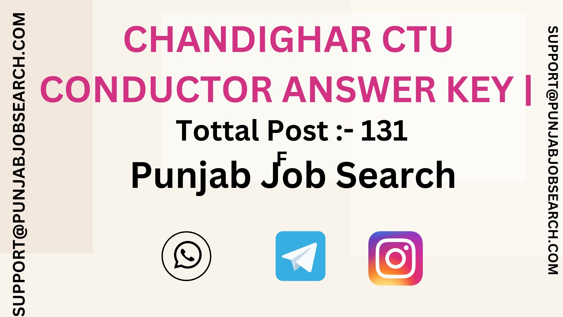 CHANDIGHAR CTU CONDUCTOR ANSWER KEY |