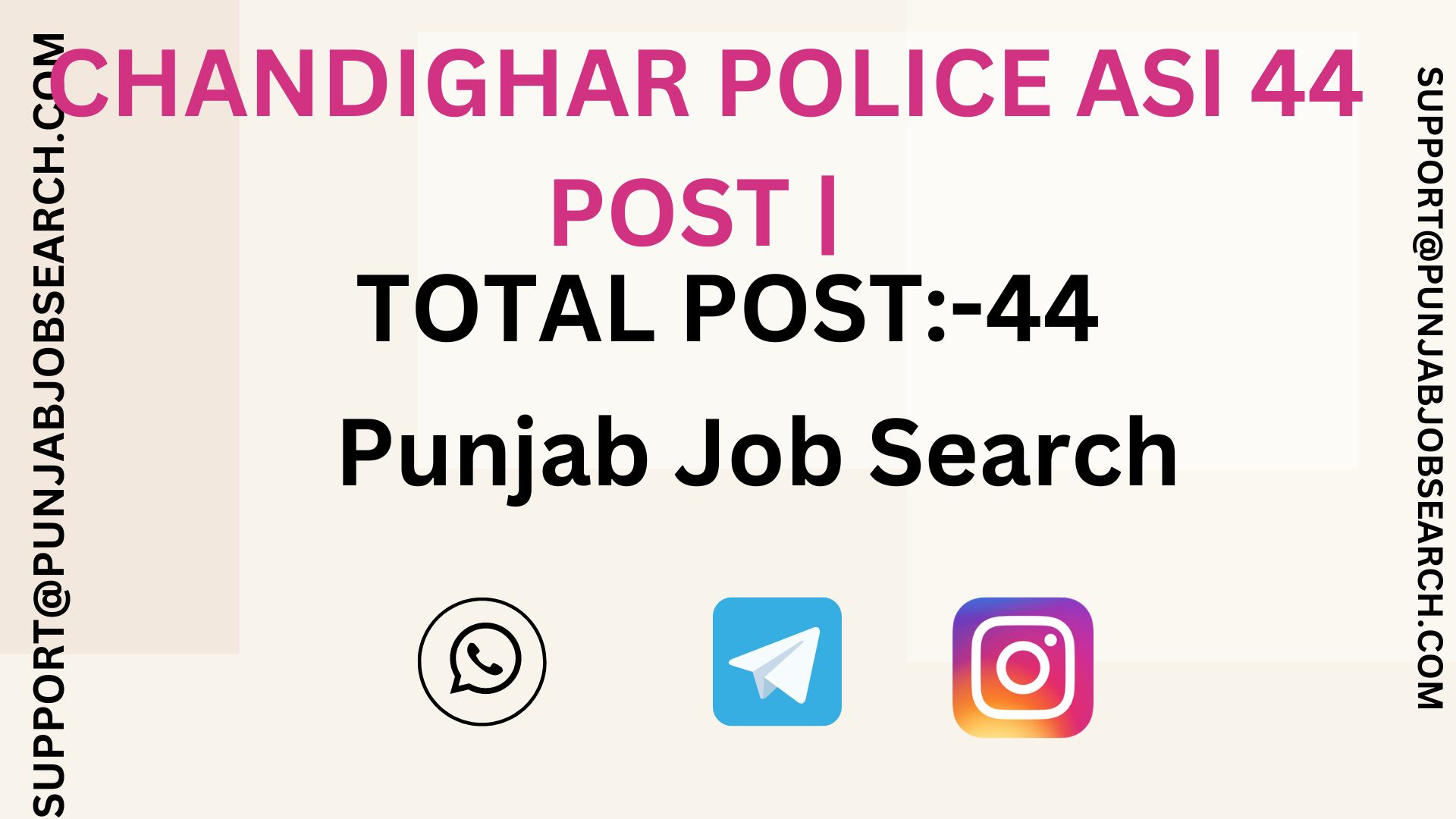 CHANDIGHAR POLICE ASI 44 POST |