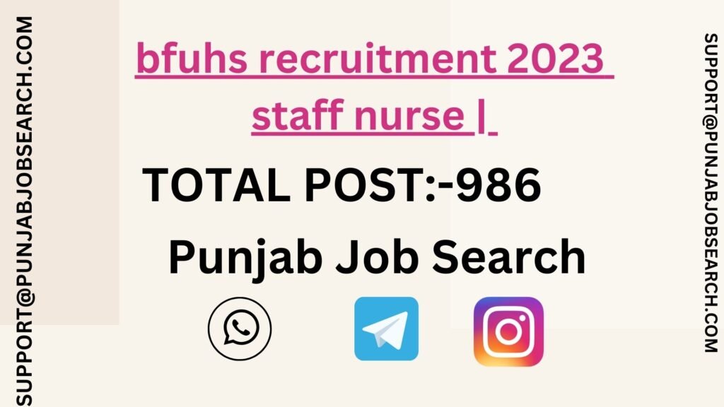 bfuhs recruitment 2023 staff nurse |
