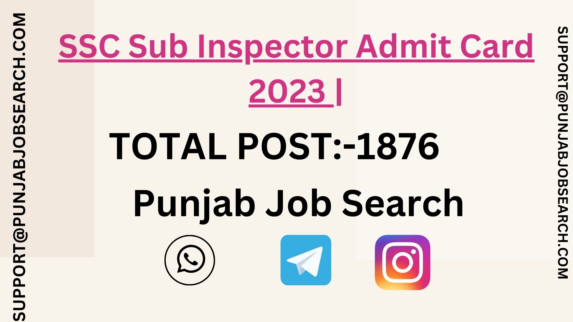 SSC Sub Inspector Admit Card 2023 |