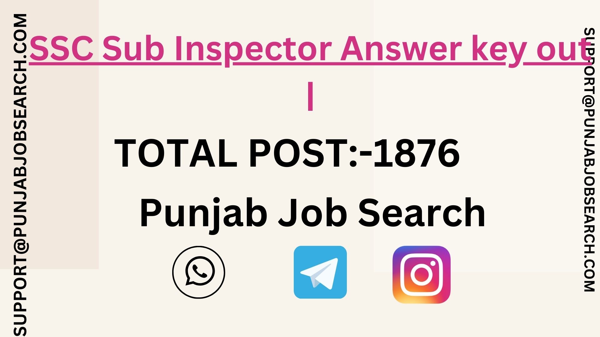 SSC Sub Inspector Answer key out |