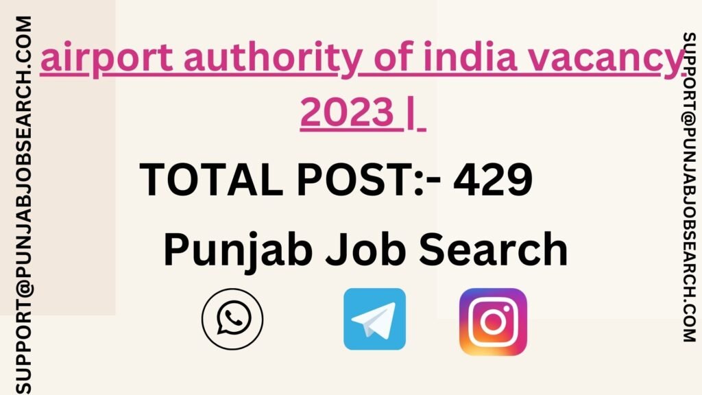 airport authority of india vacancy 2023 |