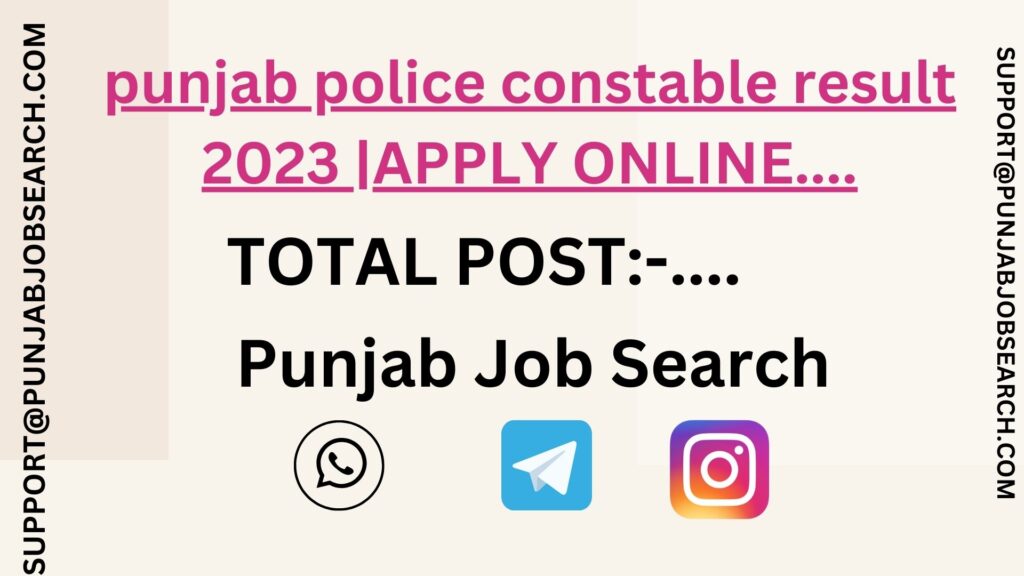 punjab police constable result 2023 |