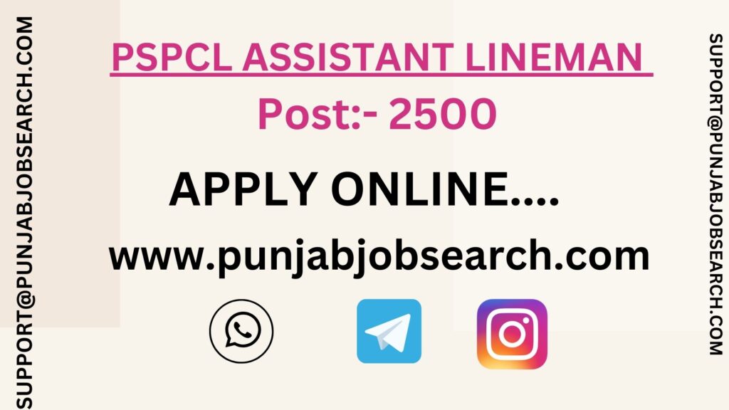 PSPCL ASSISTANT LINEMAN 