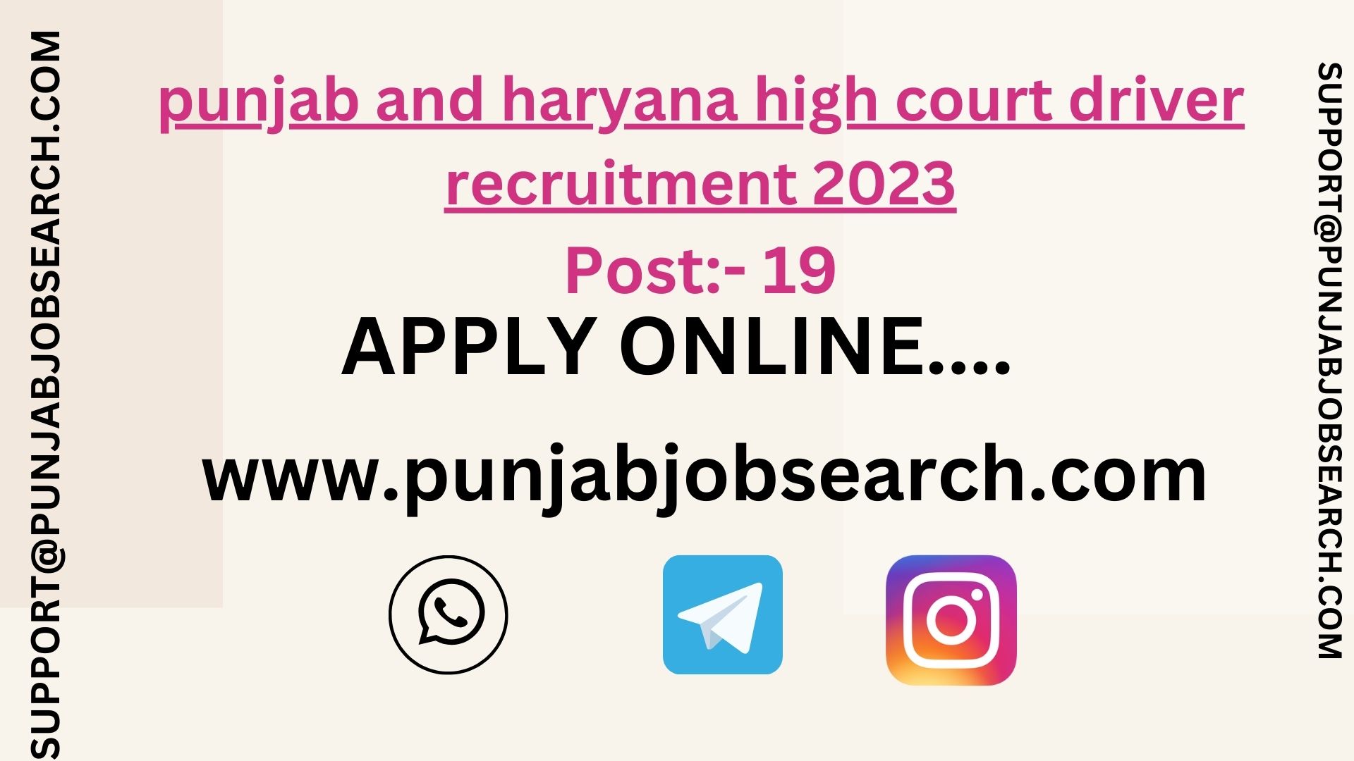 punjab and haryana high court driver recruitment 2023