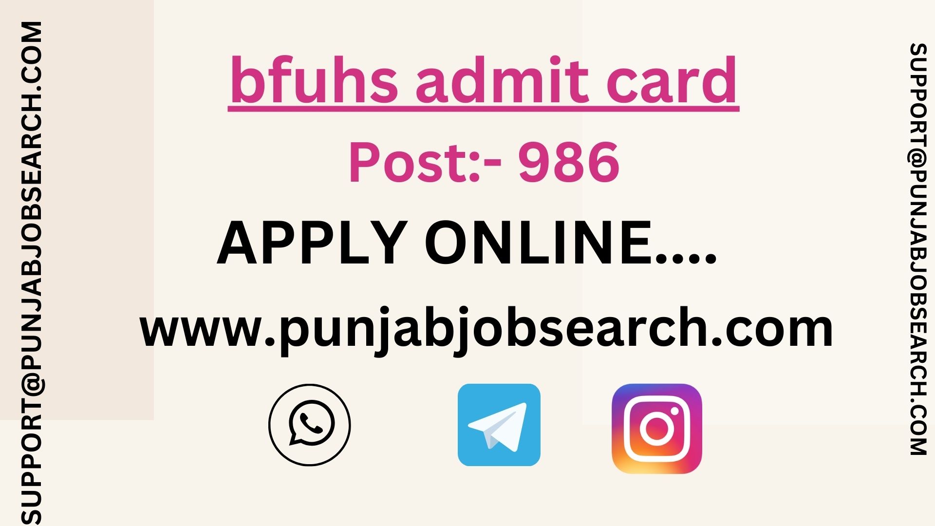 bfuhs admit card