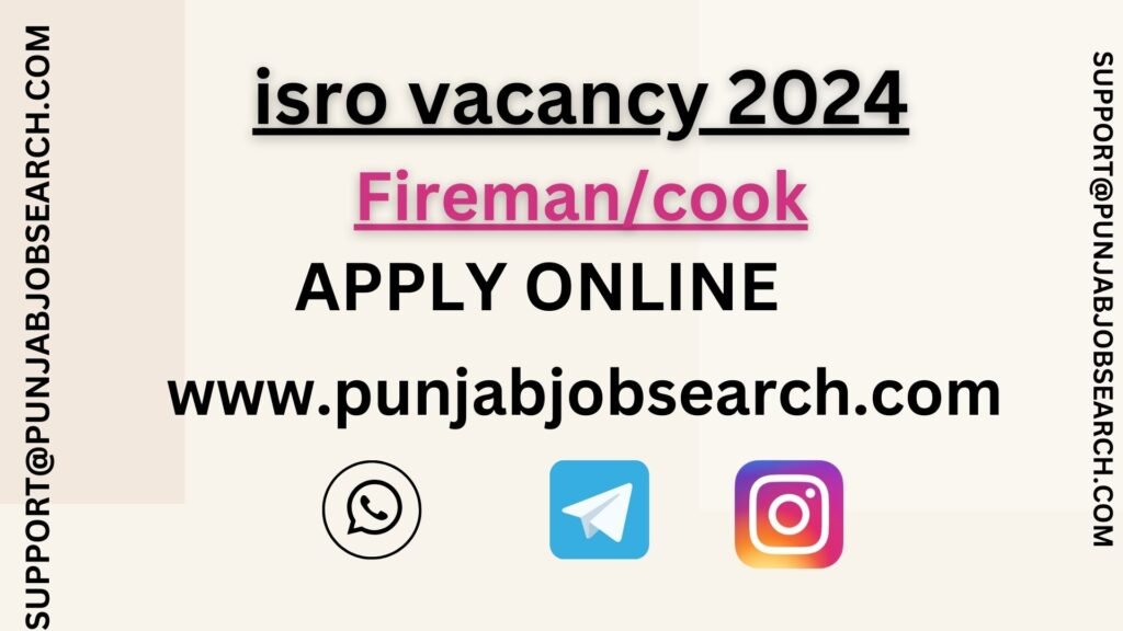 isro vacancy 2024