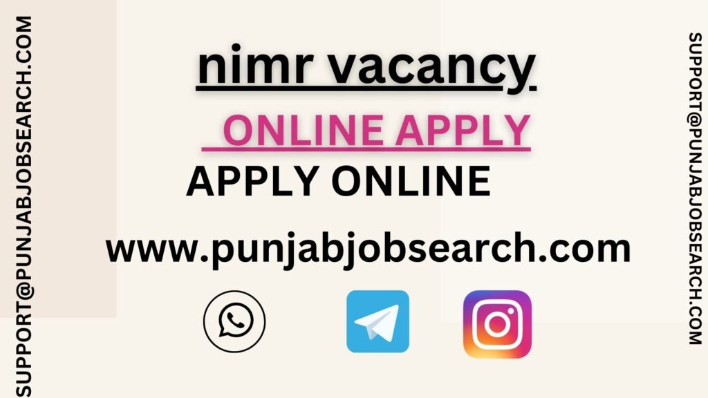 nimr vacancy