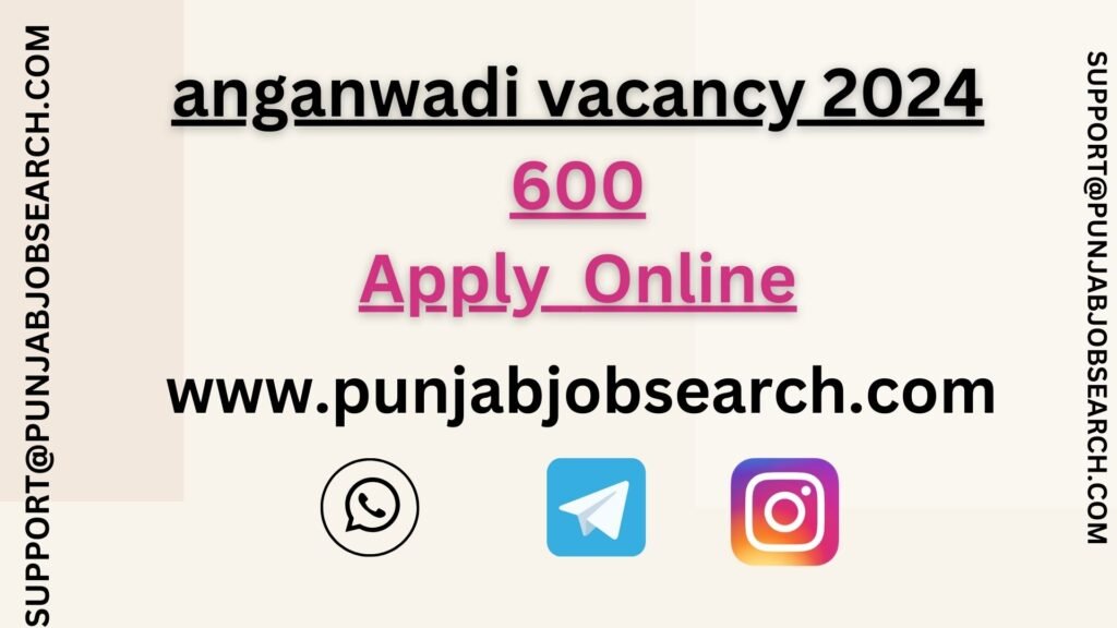 anganwadi vacancy 2024