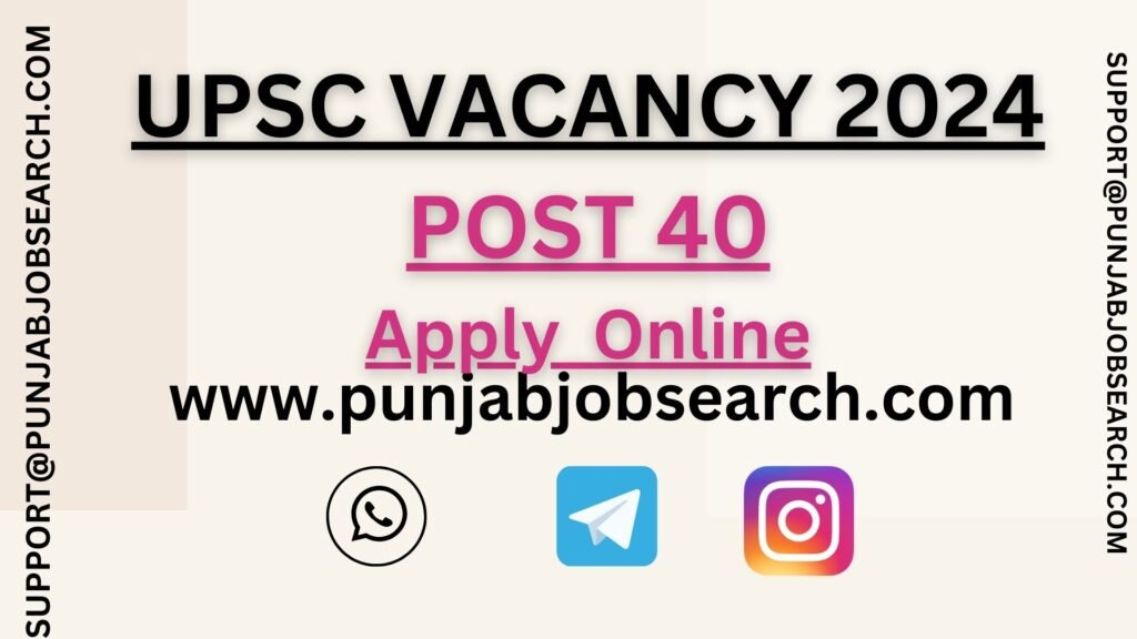 UPSC VACANCY 2024