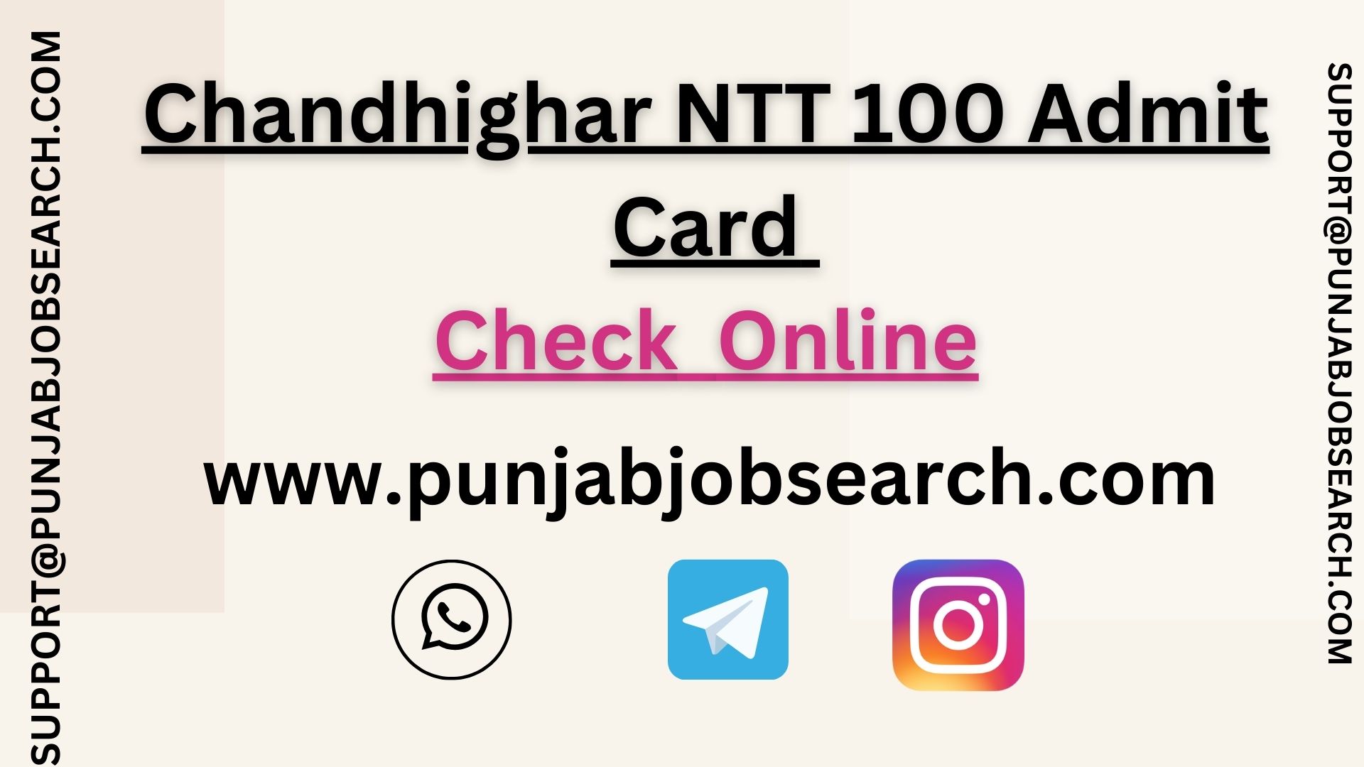 Chandhighar NTT 100 Admit Card