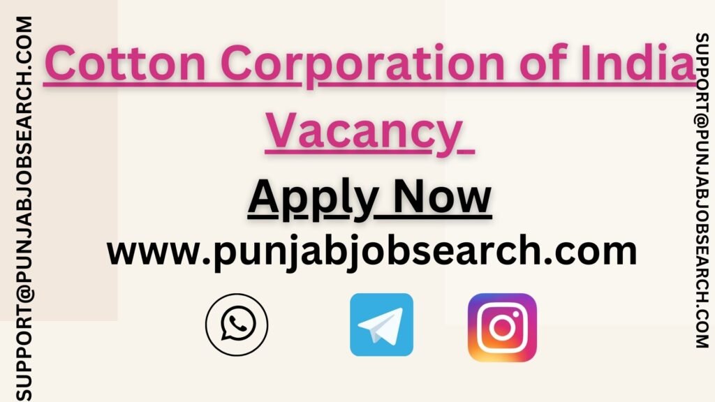 Cotton Corporation of India Vacancy
