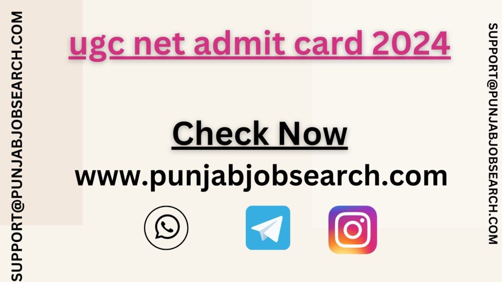 ugc net admit card 2024