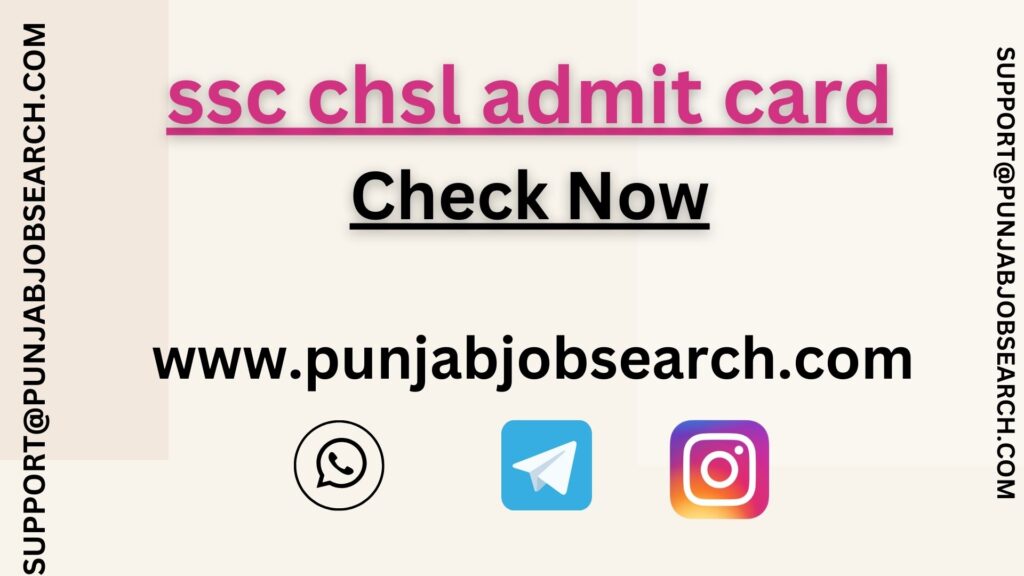 ssc chsl admit card