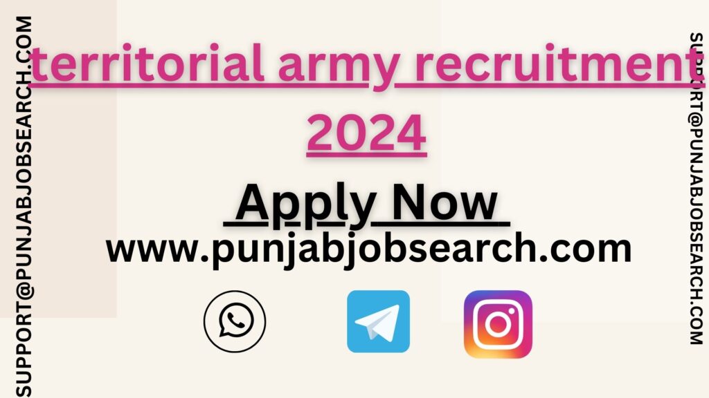 territorial army recruitment 2024