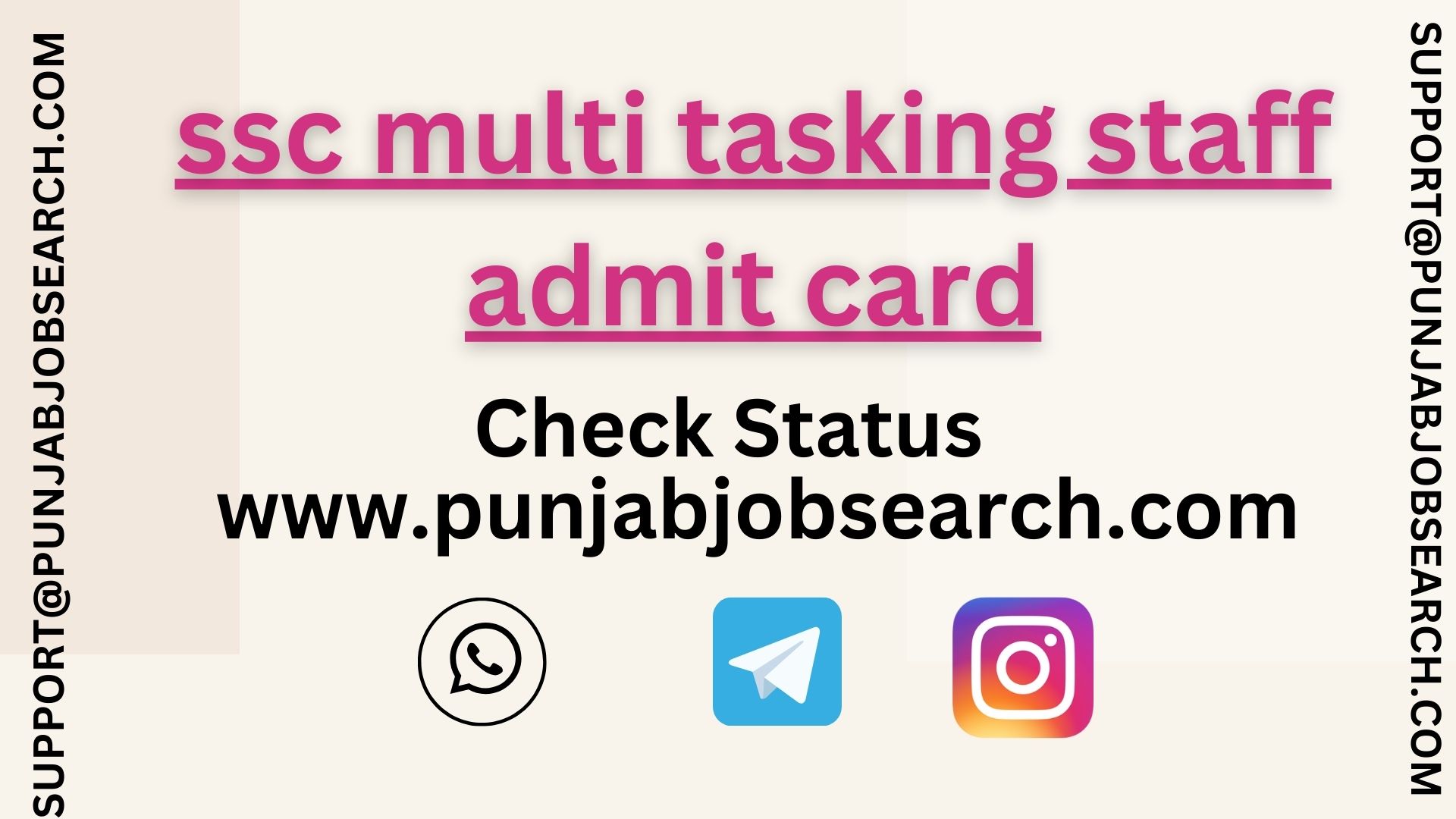 ssc multi tasking staff admit card