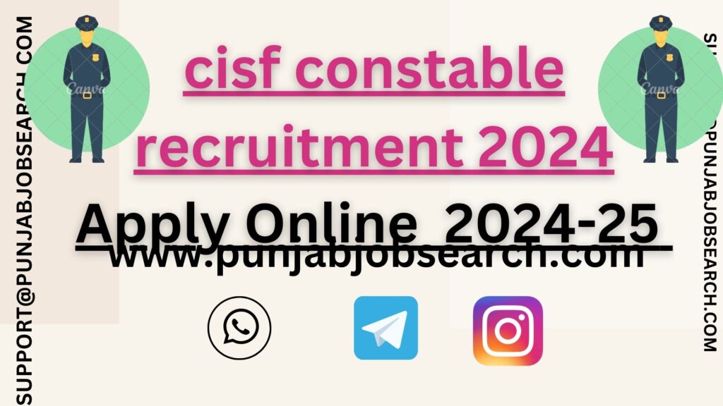 cisf constable recruitment 2024