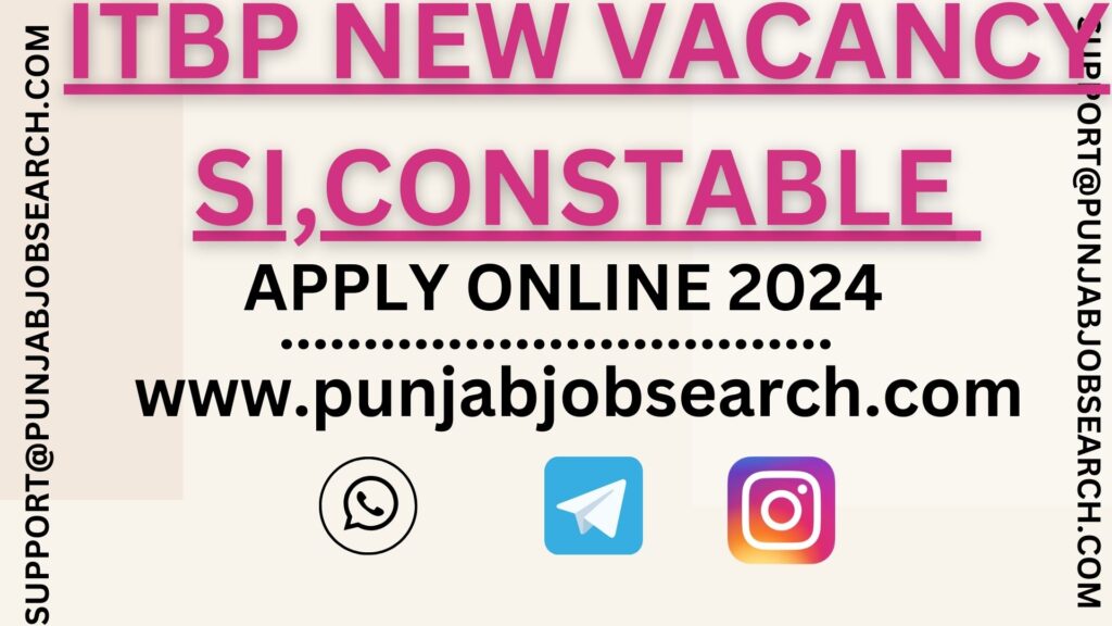 ITBP NEW VACANCY