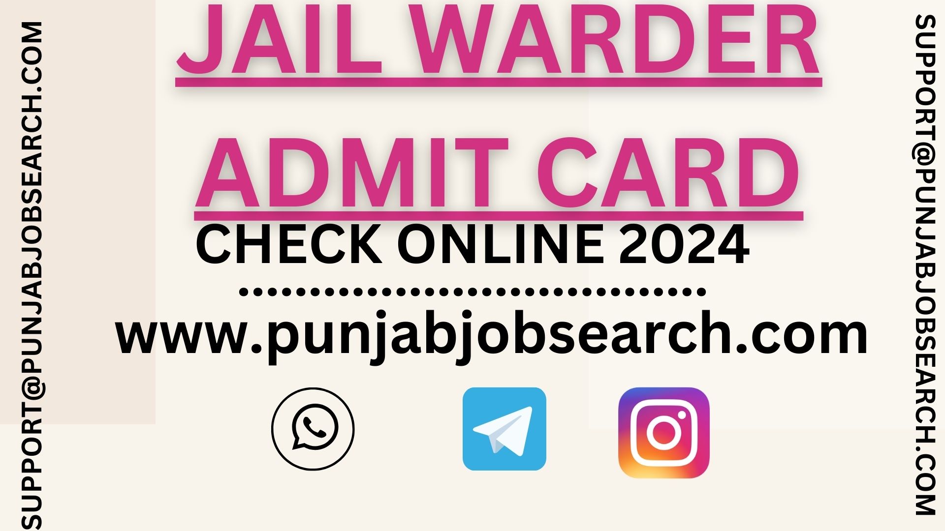 JAIL WARDER ADMIT CARD