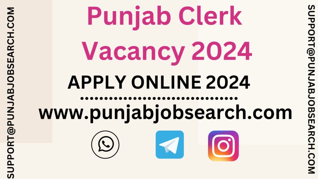 Punjab Clerk Vacancy 2024 |