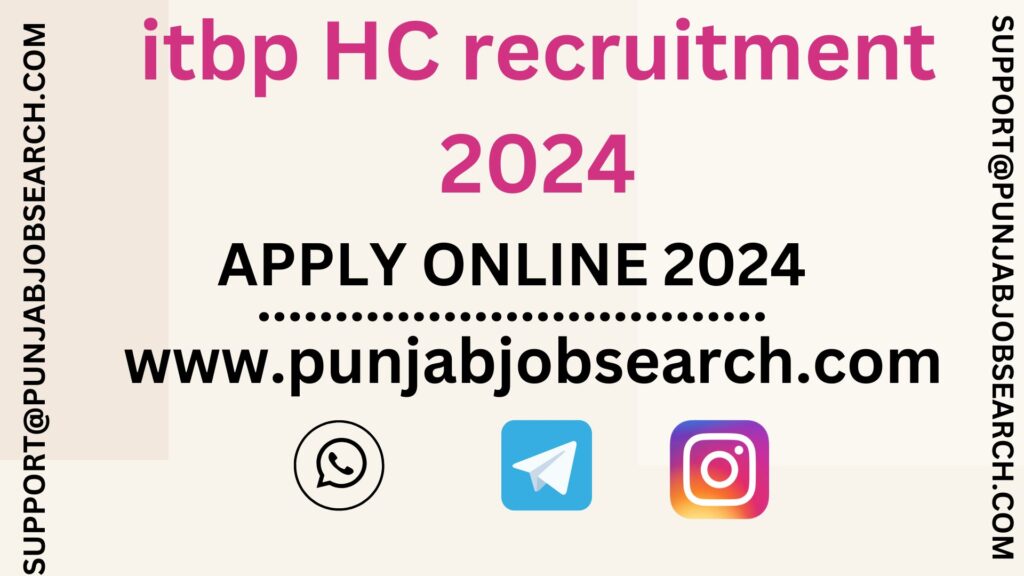 itbp HC recruitment 2024