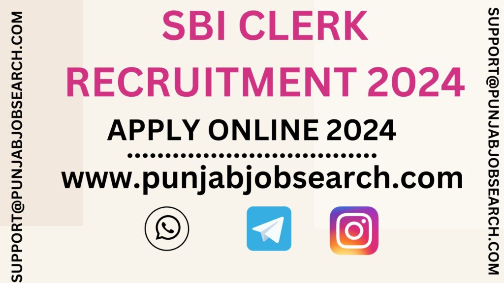 SBI CLERK RECRUITMENT 2024