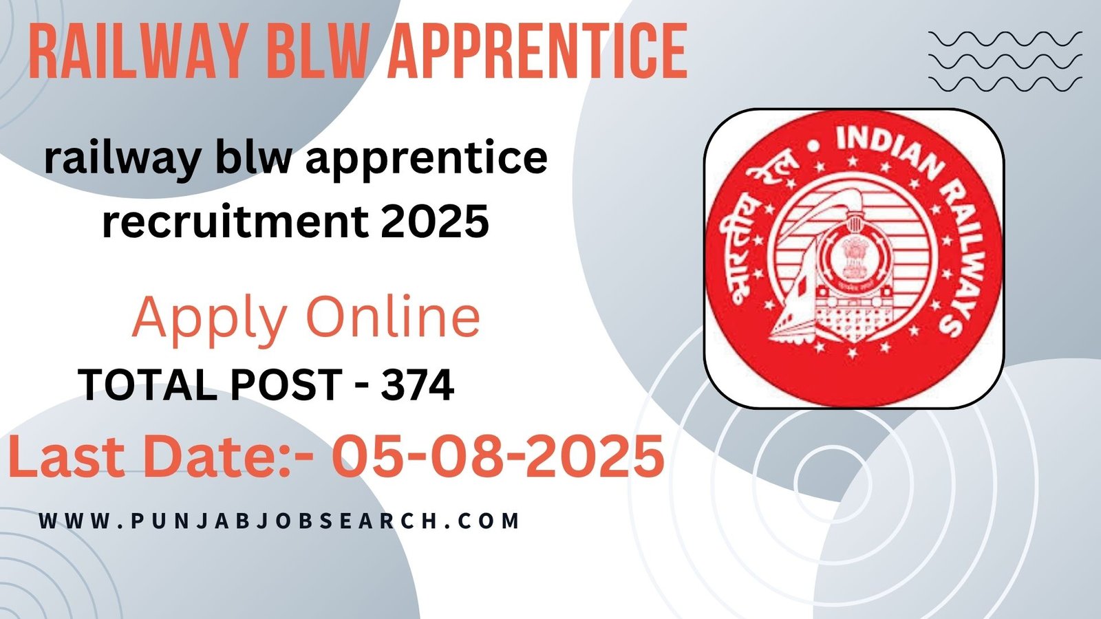 railway blw apprentice recruitment 2025