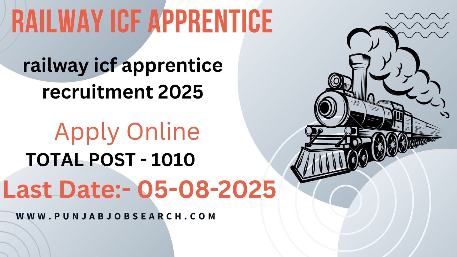 railway icf apprentice recruitment 2025